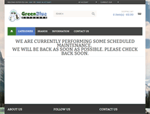 Tablet Screenshot of greenblueoutdoors.com